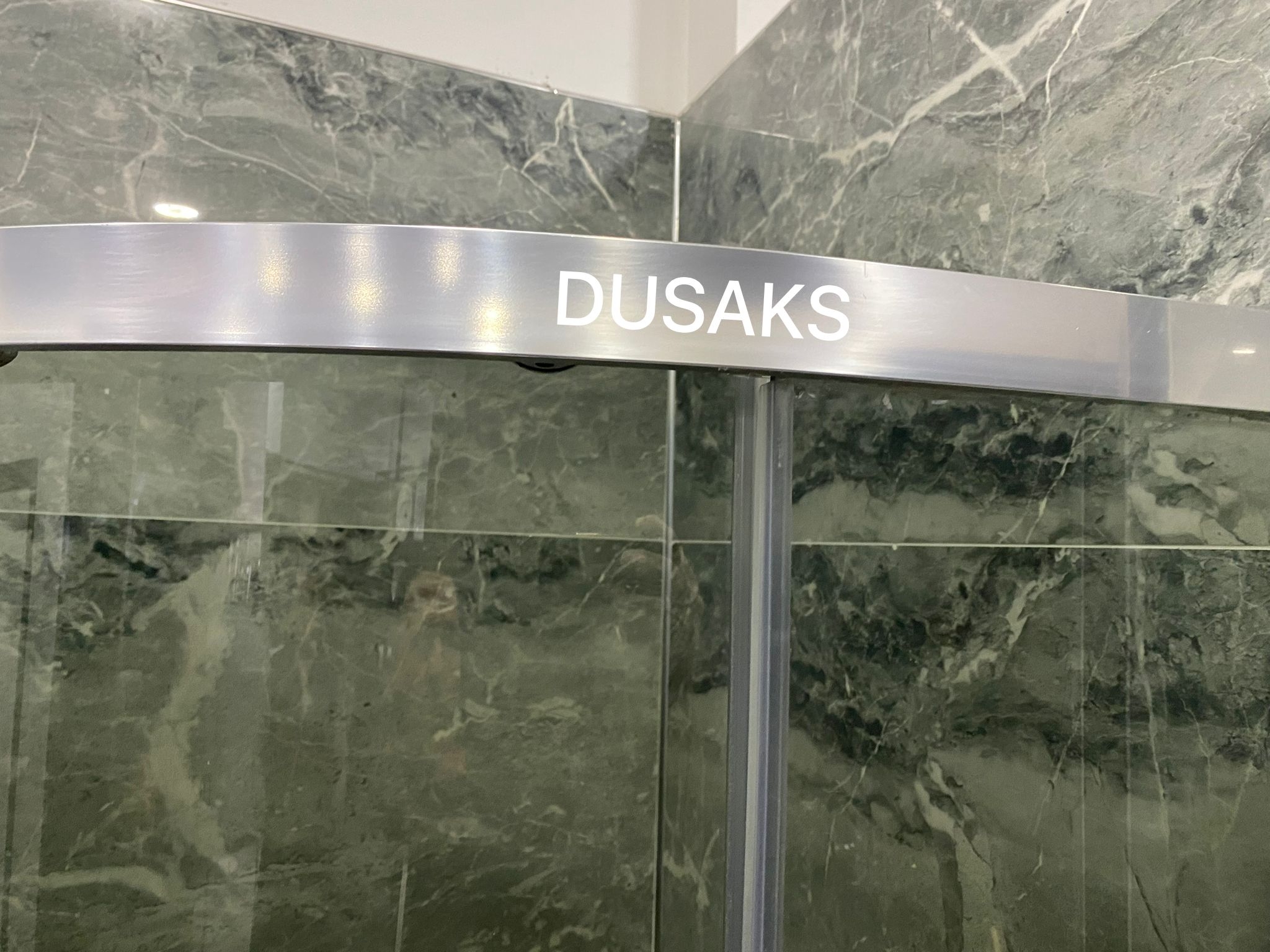 DUSAKS Oval Parlak Duşakabin Füme Cam H190